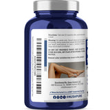 Etiqueta de NusaPure Diosmin Complex con ingredientes y certificaciones.