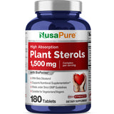 NusaPure Esteroles de Planta, botella frontal, posible apoyo a un estilo de vida activo.