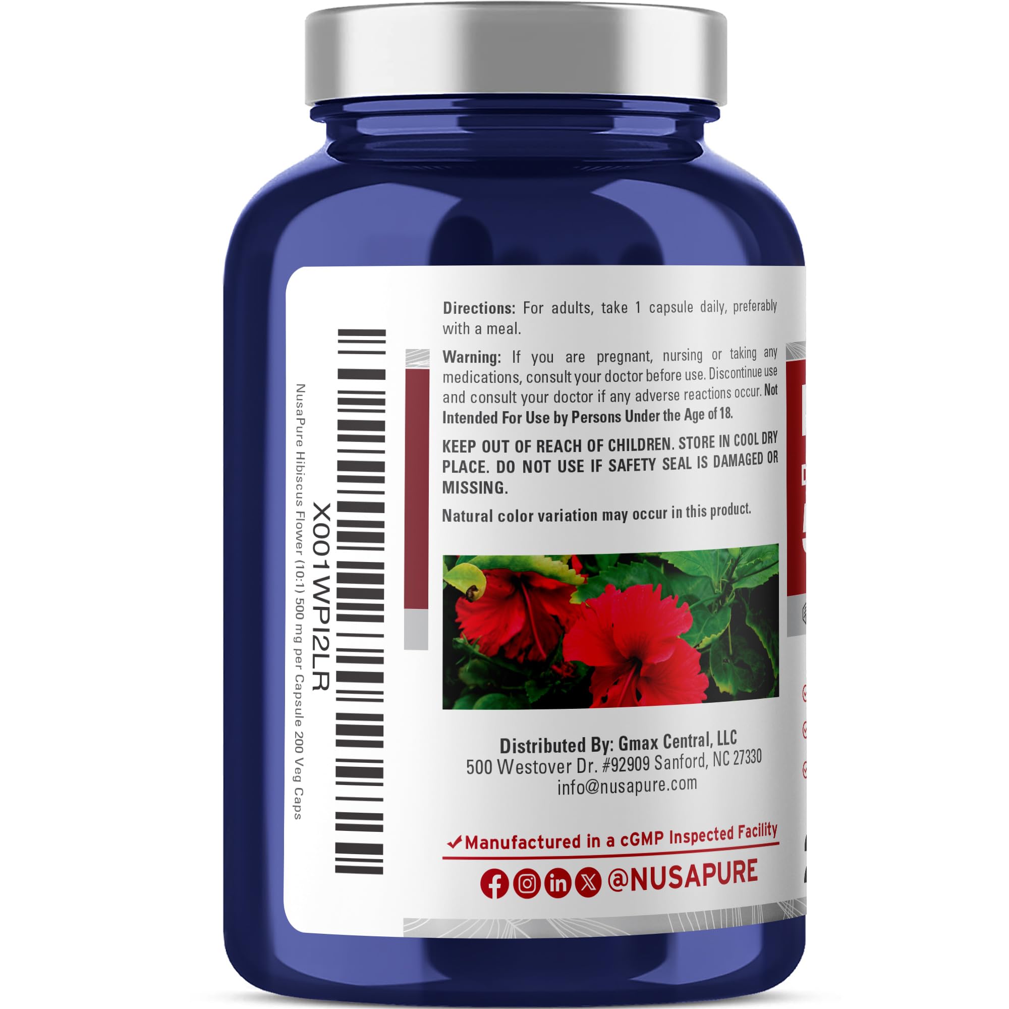 NusaPure extracto hibisco 10:1 para concentración efectiva
