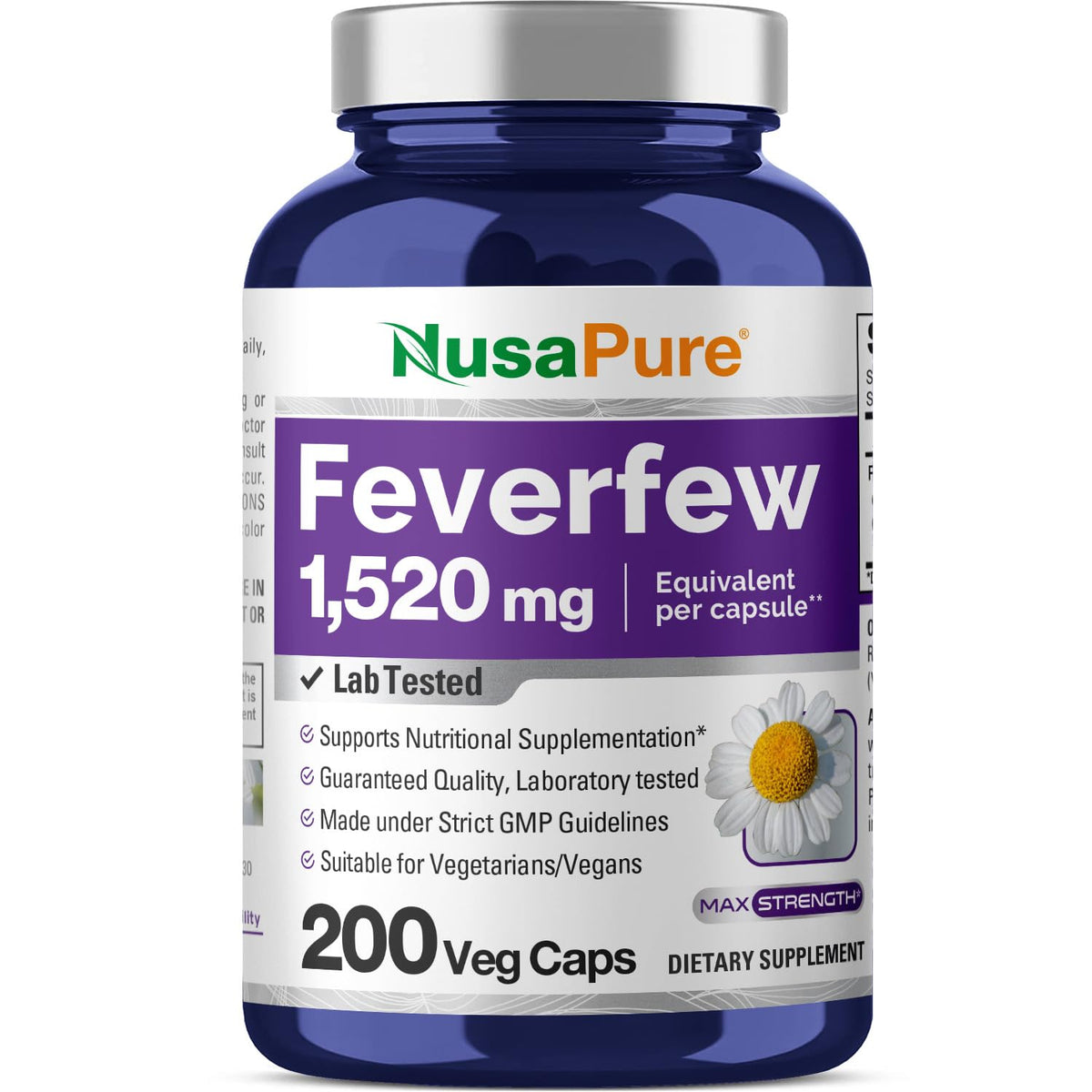 NusaPure Feverfew 4:1 cápsulas para uso diario