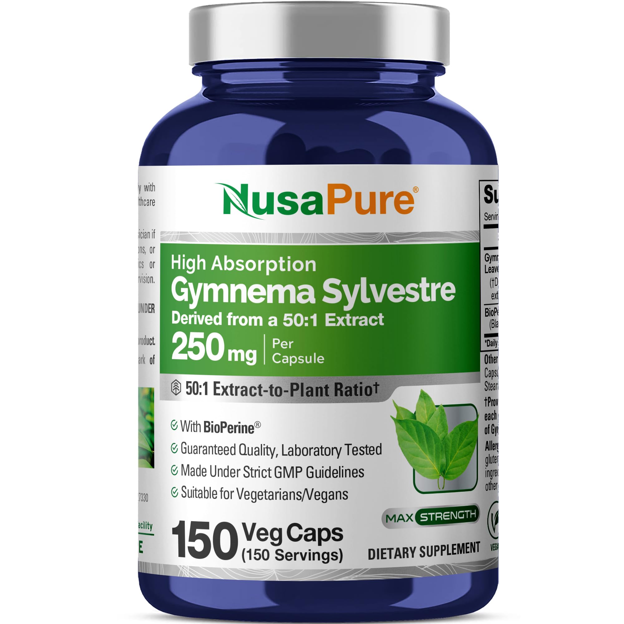 NusaPure Gymnema Sylvestre 50:1, extracto concentrado para uso diario.