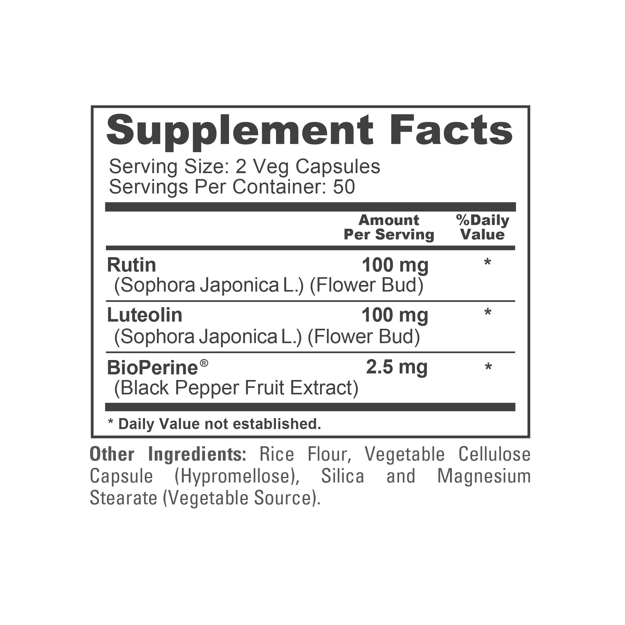 Ingredientes clave Luteolin y Rutin en NusaPure Complex para apoyar la rutina.