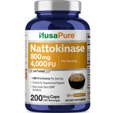 NusaPure Nattokinase frente a la botella, ideal para la rutina diaria