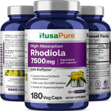 Extracto 30:1 concentrado para Rhodiola Rosea en la fórmula.