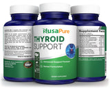 NusaPure Apoyo Tiroideo, etiqueta de ingredientes, lista clara de componentes