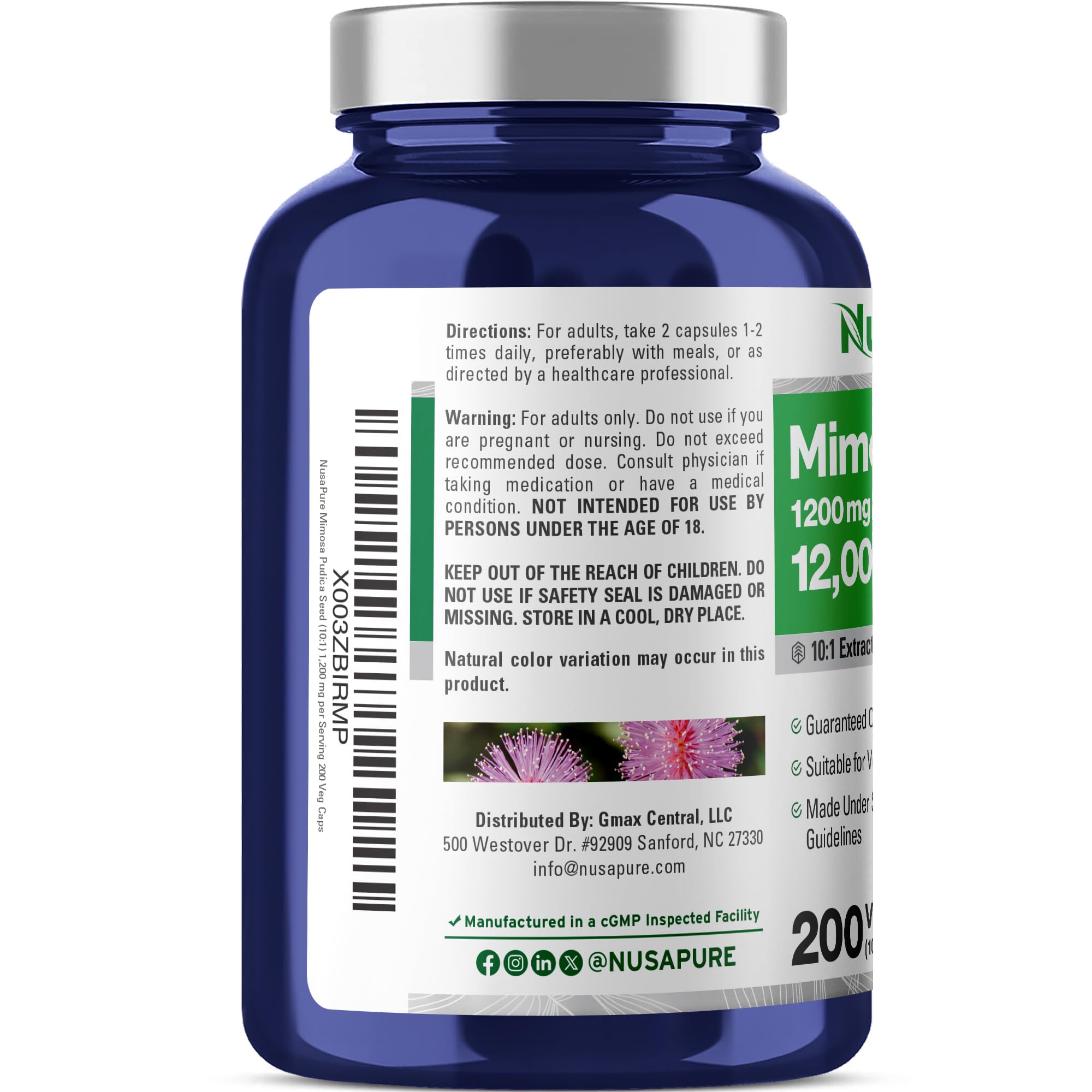 Fábrica en EE.UU. de NusaPure que garantiza calidad y cumplimiento