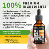 NUSAVA D3K2 Gotas sin rellenos y no-GMO.