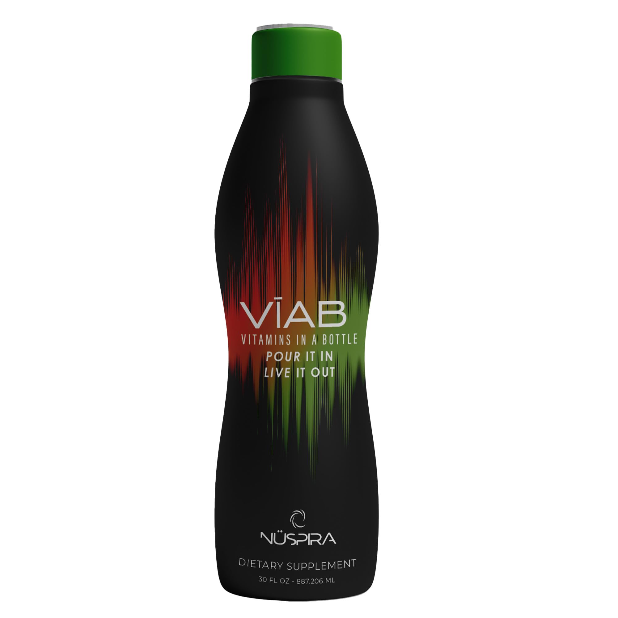 NuSpira VĪAB botella con dosificador, facilita la toma diaria.