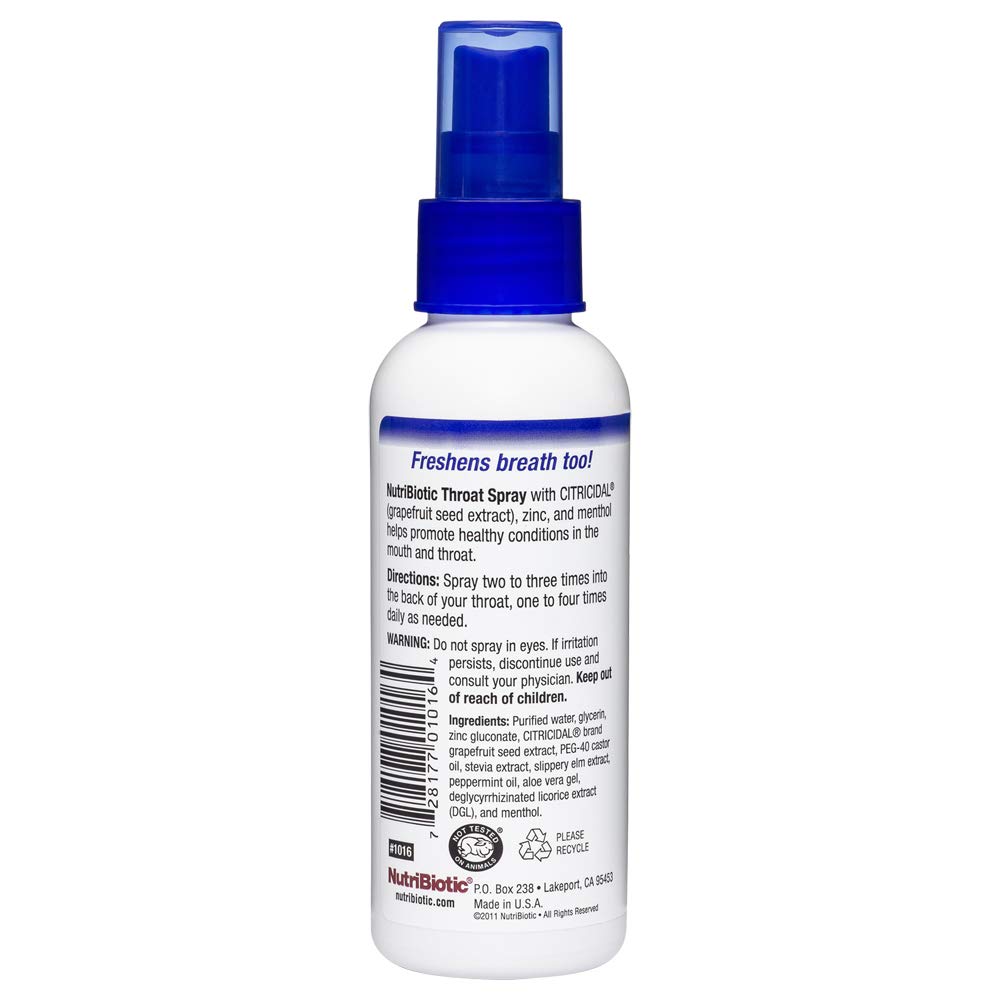 NutriBiotic mentol-refrescante, sensación de frescura instantánea.