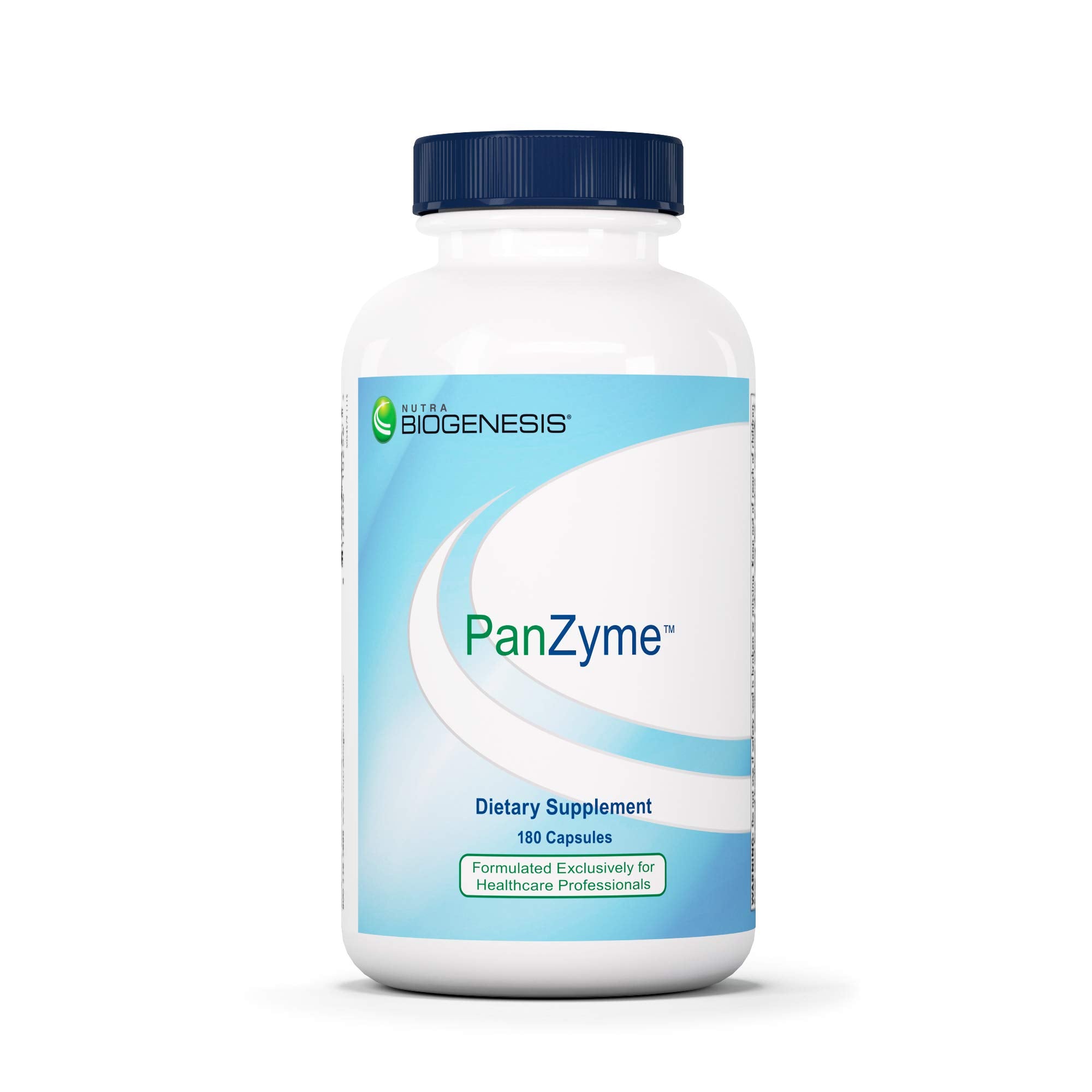 PanZyme envase de cápsulas Nutra BioGenesis para apoyo digestivo diario
