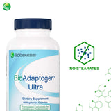 Nutra BioGenesis Bioadaptogen Ultra, envase de cartón práctico con 60 cápsulas.