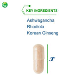 Nutra BioGenesis Bioadaptogen Ultra, etiqueta frontal que inspira confianza en un suplemento.