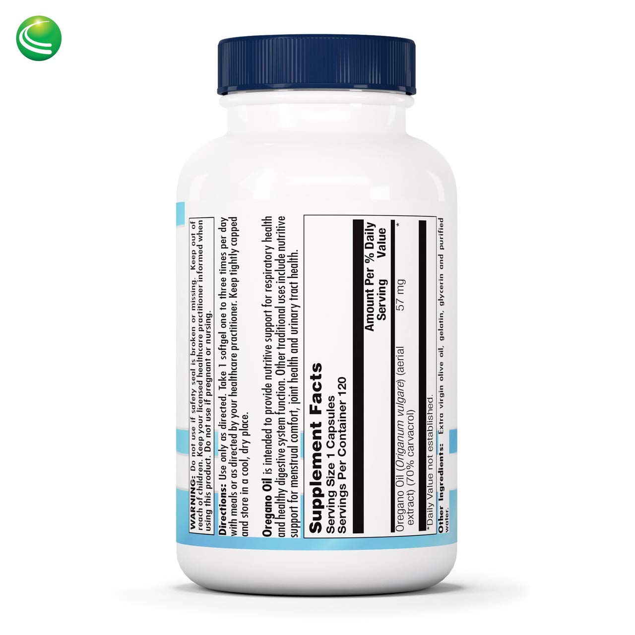 Nutra BioGenesis Cápsulas de orégano con 70% carvacrol para apoyo diario