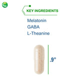 Nutra BioGenesis Factores del Sueño, empaque visible, fórmula vegetariana para el descanso