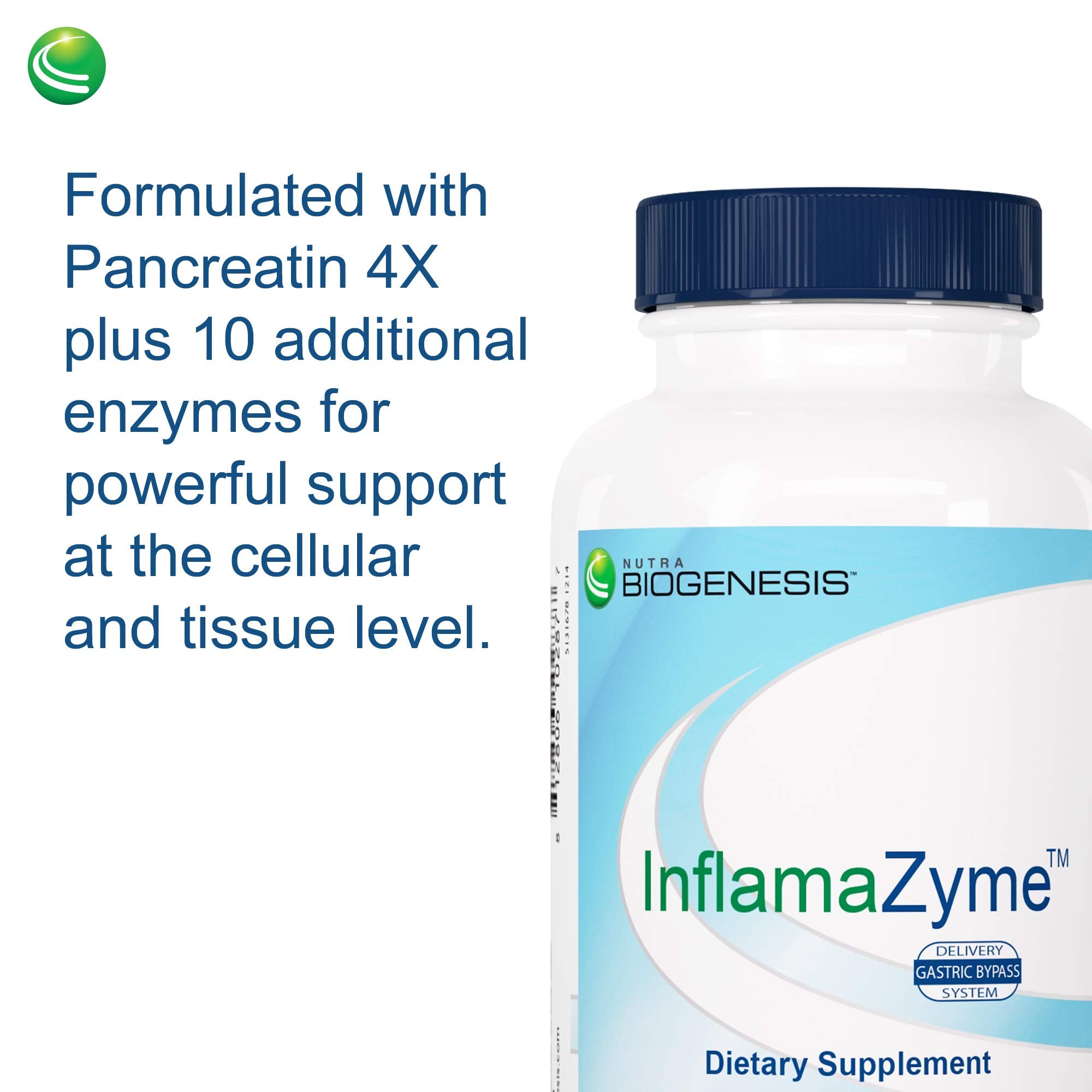 InfamaZyme Nutra Biogenesis, bromelaina, complemento para apoyar la digestión