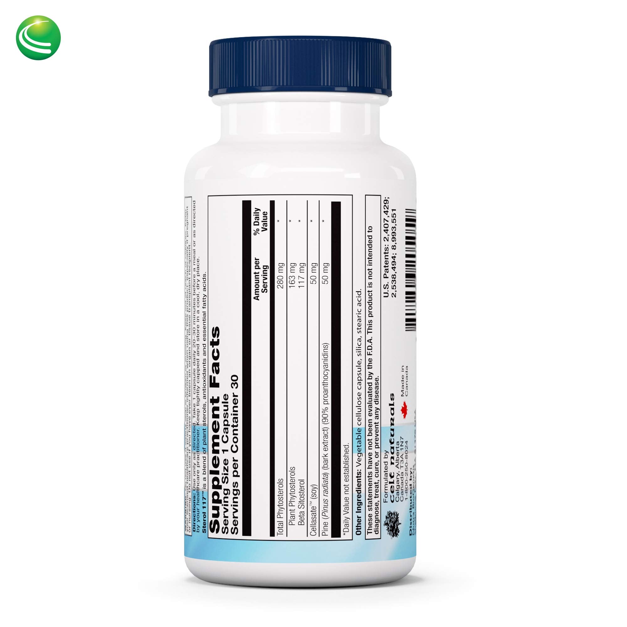 Nutra BioGenesis Sterol 117 etiqueta revela ingredientes clave