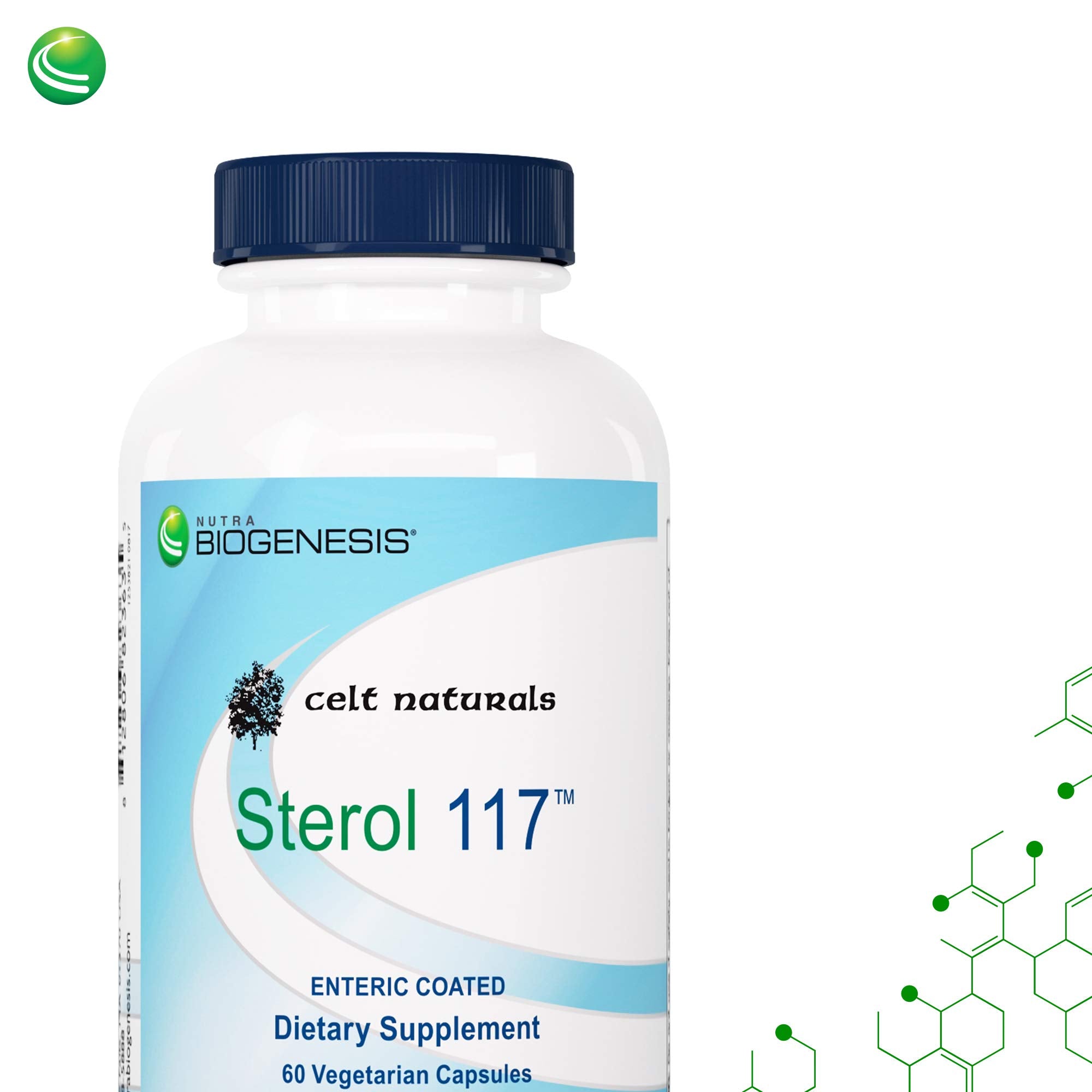 Nutra BioGenesis Sterol 117 envase de 60 cápsulas para uso práctico