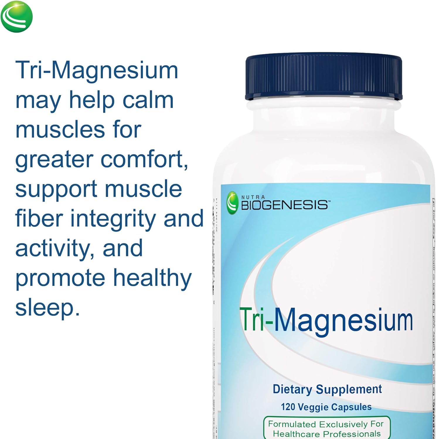 Nutra BioGenesis Tri-Magnesium, mejor absorción y energía celular.