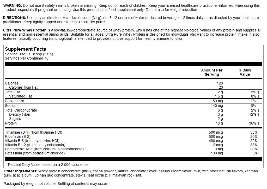 Nutra BioGenesis Ultra Pure Whey Chocolate preparado como batido, aporte proteico para entrenos
