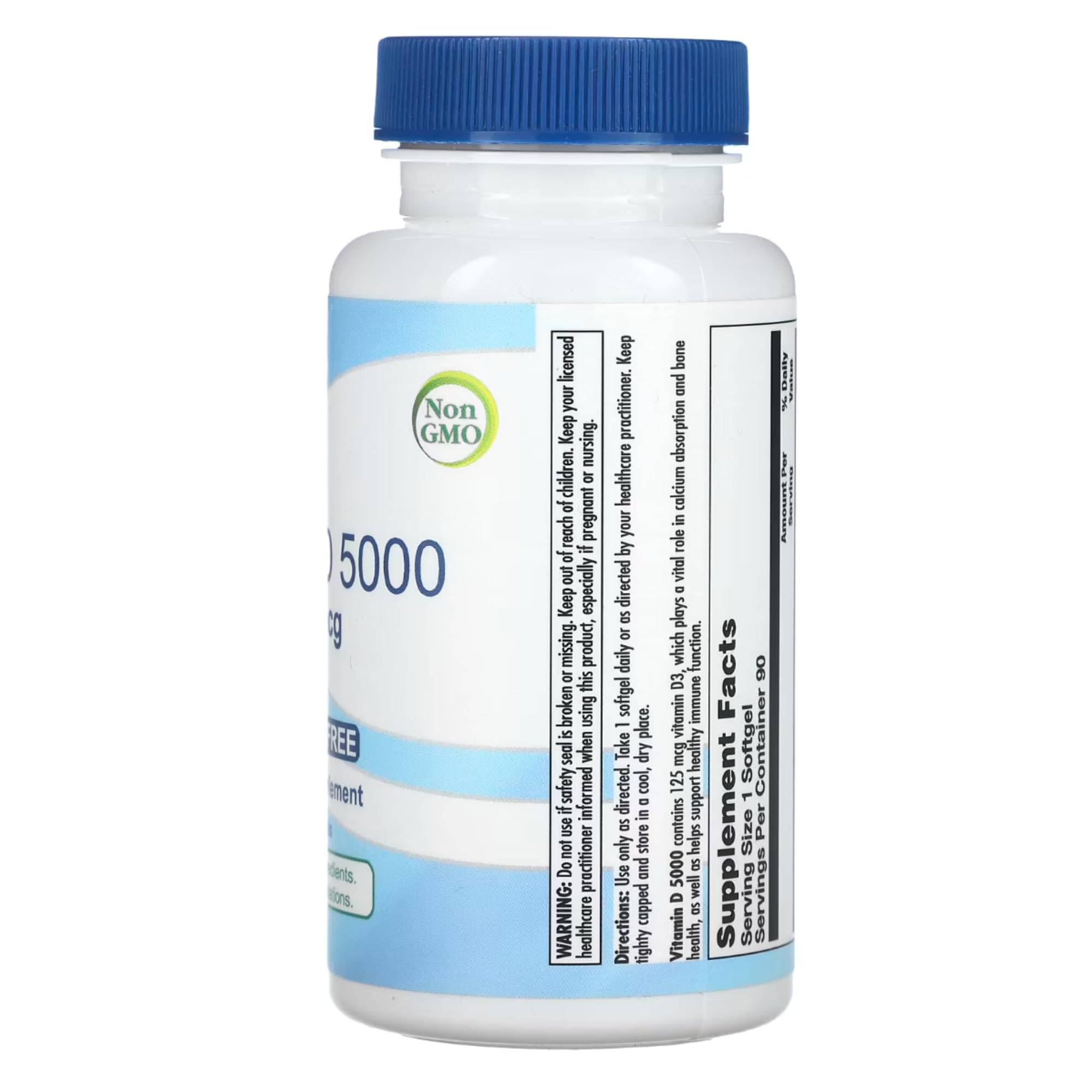 Nutra BioGenesis Vitamina D3 5000 UI — cápsulas que facilitan la absorción de calcio