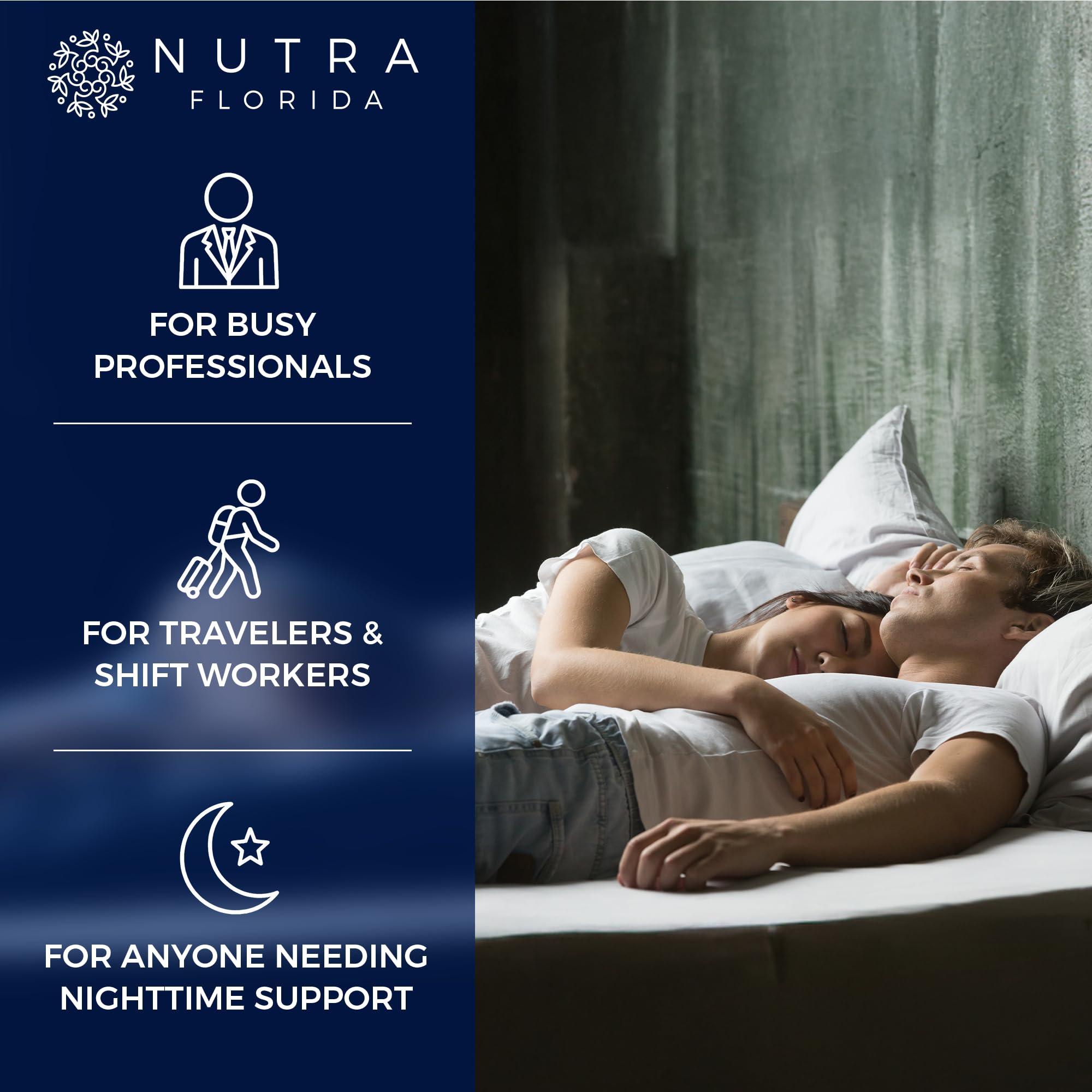 Nutra Florida GABA: combinación suave para apoyo nocturno.