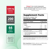 Nutra Nutrition Aceite de Pescado 1200mg, botella trasera, información de pureza.