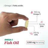 Nutra Nutrition Aceite de Pescado 1200mg, uso diario sencillo y cómodo.