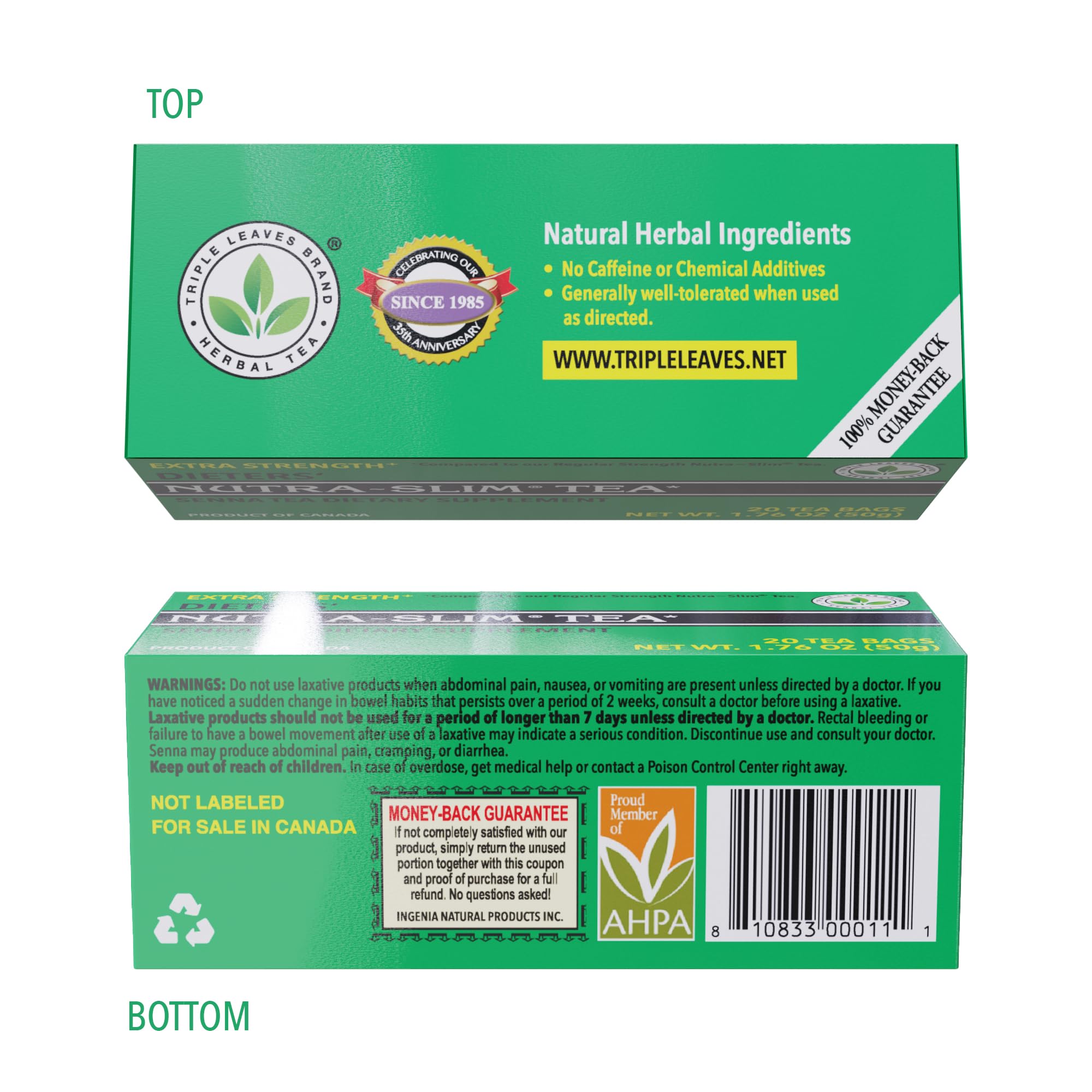 Calidad mundial de Nutra-Slim Tea con certificación de alto nivel.
