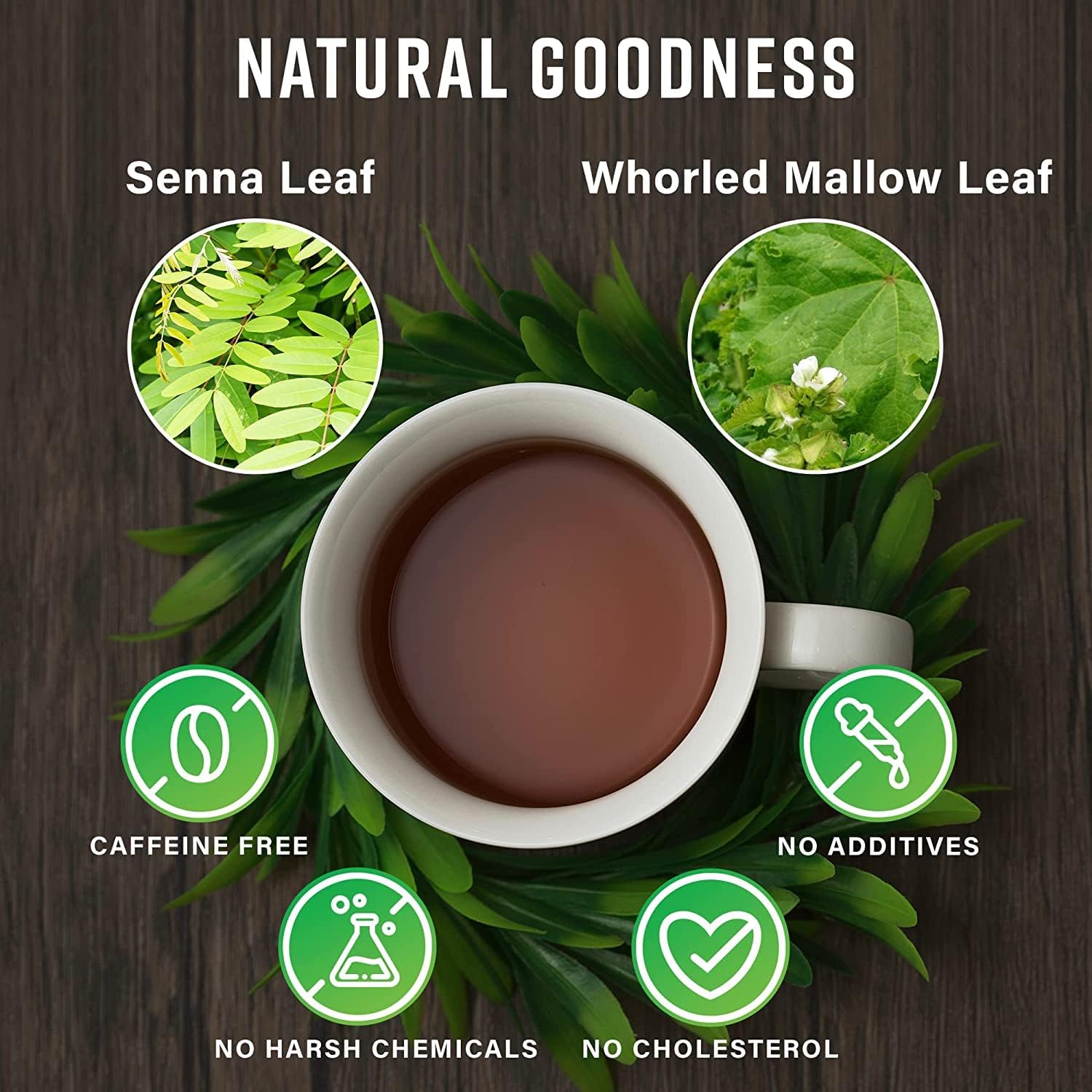 Infusión de Nutra-Slim Tea con mezcla de hierbas suaves.