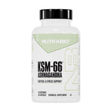 NutraBio Ashwagandha KSM-66 cápsulas promueven bienestar diario.