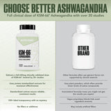 NutraBio Ashwagandha KSM-66: 600 mg por cápsula para apoyo diario
