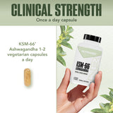 NutraBio Ashwagandha KSM-66: etiqueta clara y confiable