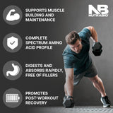 NutraBio Proteína de suero clásica, mezcla fácil para desayunos y entrenamientos.