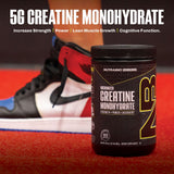 NutraBio creatina micronizada en polvo potencia la fuerza y el rendimiento.