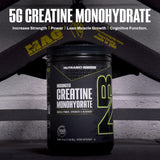 NutraBio Creatina Monohidrato 500 g, suministro para varios meses.