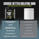 NutraBio Creatine HMB en envase de 30 porciones para entrenos consistentes.