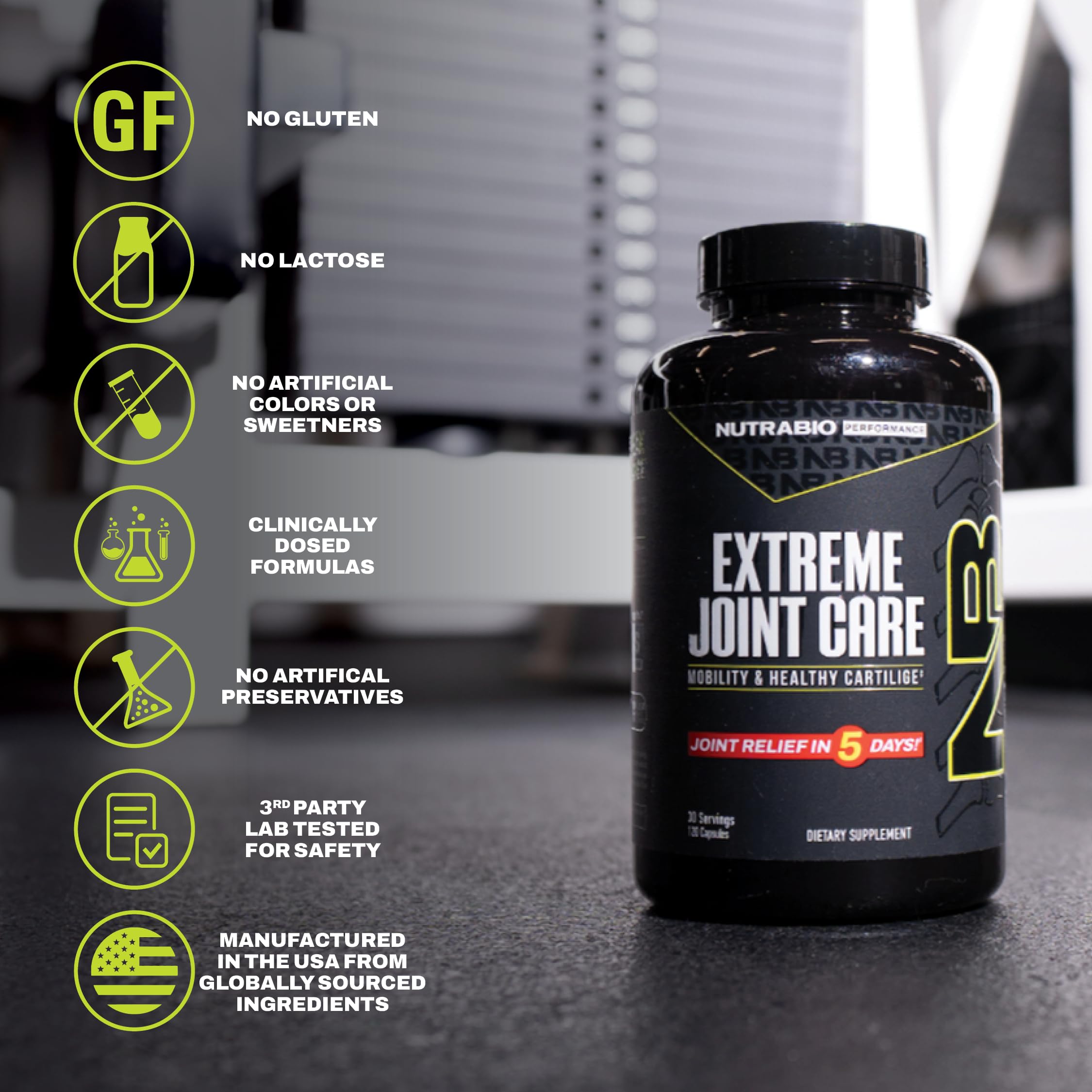 Bienestar articular con NutraBio Extreme Joint Care