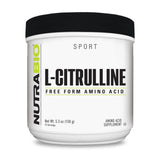 NutraBio L-Citrulline, bote, mejora la circulación durante el entrenamiento