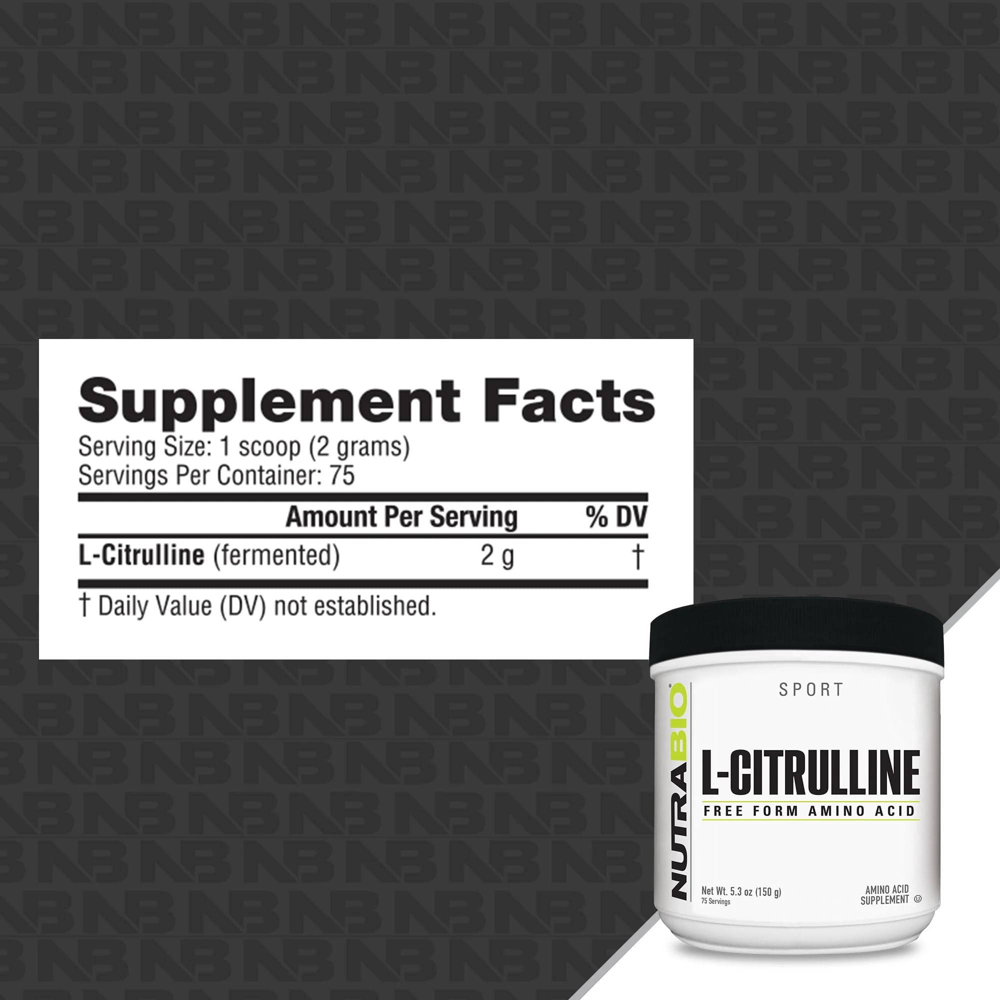NutraBio L-Citrulline, cuchara, fuente de aminoácidos para rendimiento sostenido
