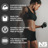 NutraBio post-entrenamiento, batido para recuperación y saciedad.