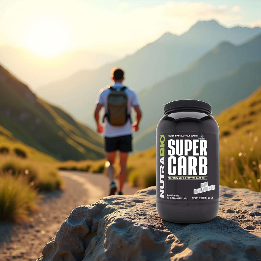 NutraBio Super Carb: etiqueta detallada de información nutricional para transparencia