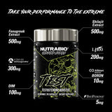 NutraBio Unbound Test: cápsulas negras para suministro sostenido de energía.