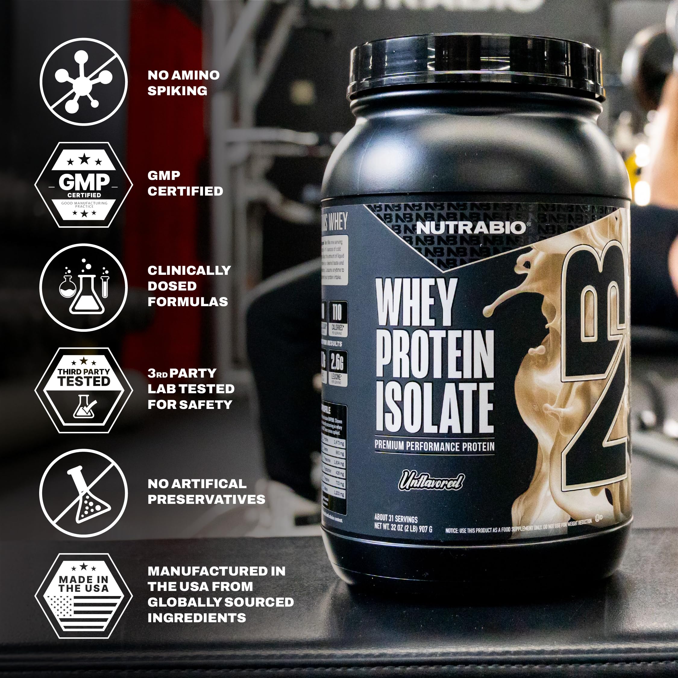 NutraBio Whey Aislado, batido casero rápido y práctico.