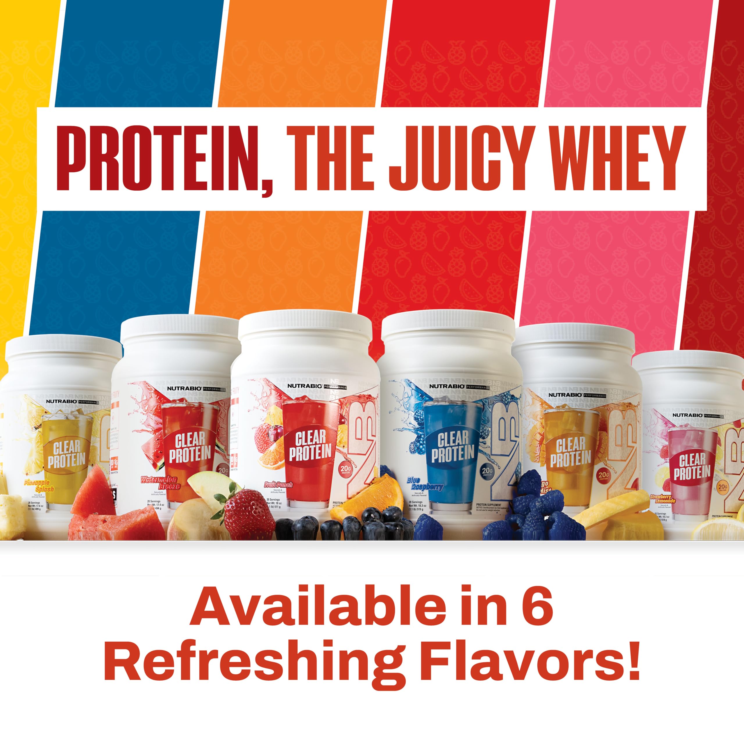 Detalle de calidad de NutraBio proteína de suero clara Fruta Punch certificado GMP.