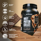 NutraBio Whey Isolate: dispensación de polvo suave y fácil