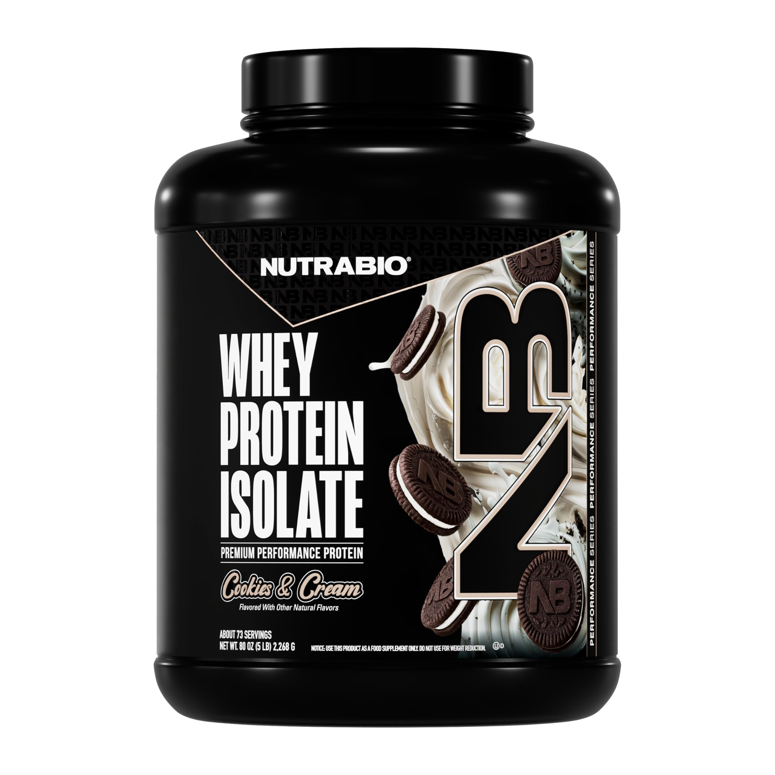 NutraBio whey isolate envase: proteína de alta pureza para entrenamientos diarios