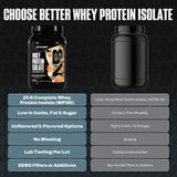 Mezcla suave de NutraBio Whey Isolate en batido o yogur