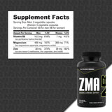 NutraBio ZMA: botella abierta para fácil acceso a las cápsulas