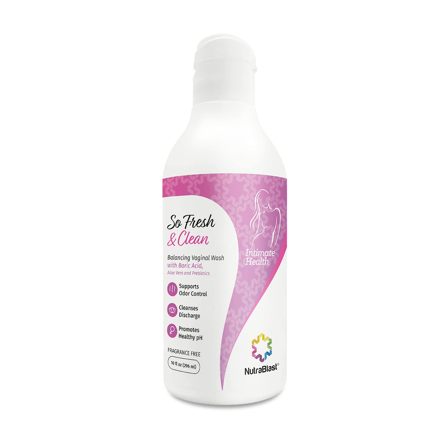 NutraBlast lavado íntimo con ácido bórico para equilibrio y control de olor