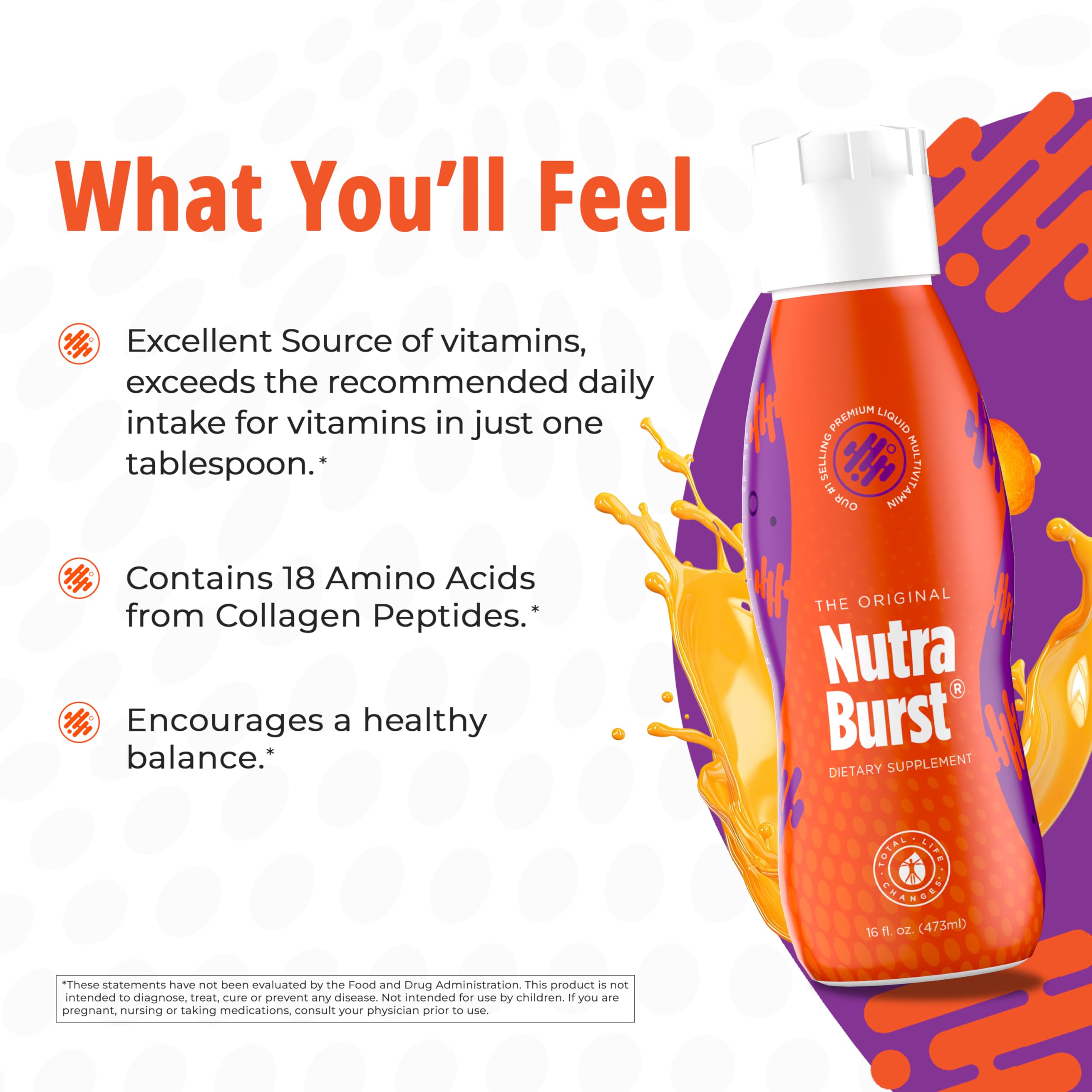 NutraBurst etiqueta muestra la fecha de fabricación para frescura.